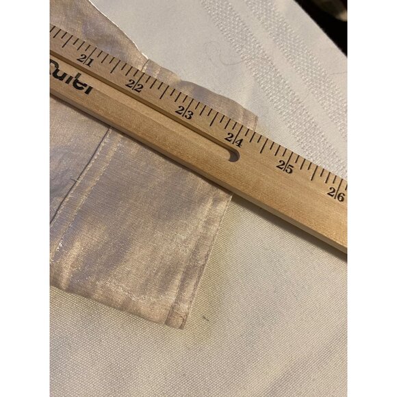 Coldwater Creek Women XL Beige Button-Down Shirt Shimmer Long Sleeve Shacket - Picture 9 of 14